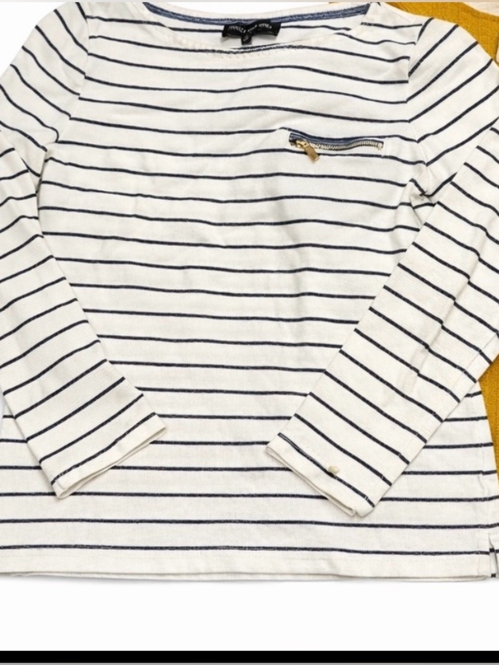 Women’s Sweater Set- Striped Cream - Picture 3 of 6